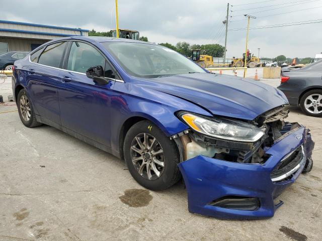 3FA6P0G7XGR302789 - 2016 FORD FUSION S BLUE photo 4