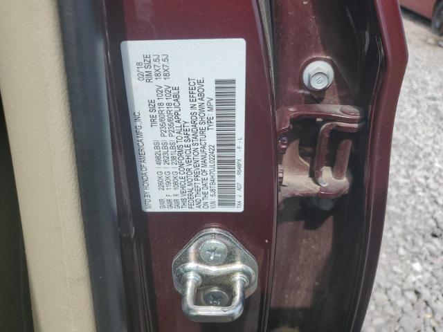 5J8TB4H70JL022422 - 2018 ACURA RDX ADVANCE MAROON photo 13