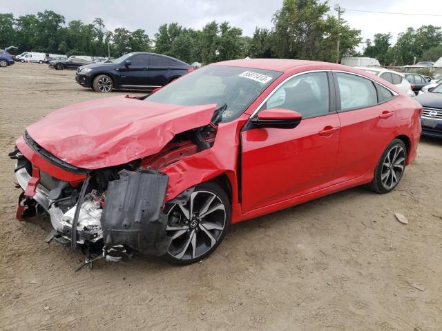 2HGFC2F89MH554280 - 2021 HONDA CIVIC SPORT 红色 照片 1