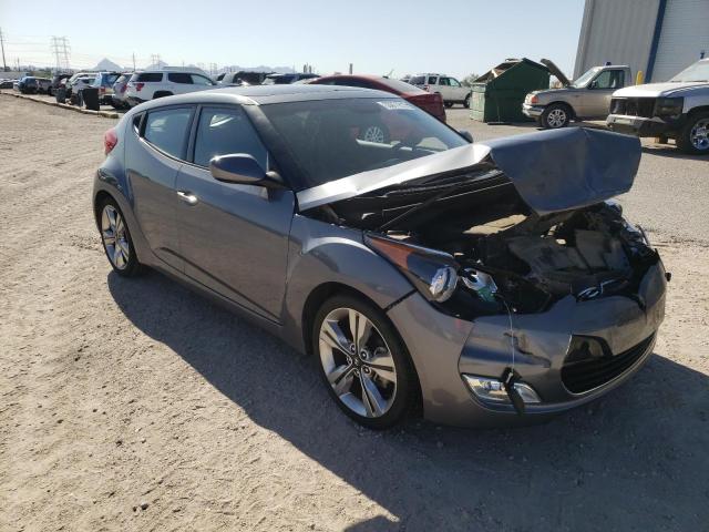 KMHTC6AD7HU313202 - 2017 HYUNDAI VELOSTER SILVER photo 4