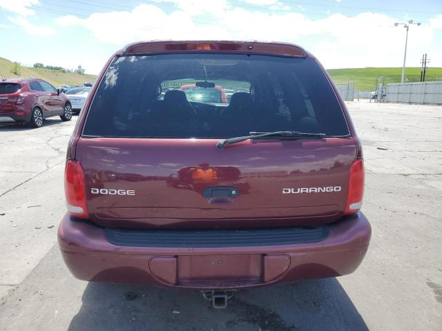 1D4HR38N83F536399 - 2003 DODGE DURANGO SPORT MAROON photo 6