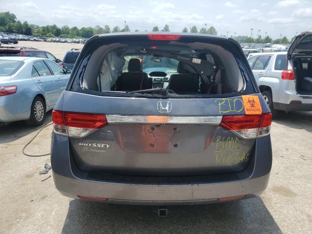 5FNRL5H69EB116617 - 2014 HONDA ODYSSEY EXL GRAY photo 6