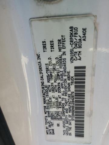 5TESN92N91Z842876 - 2001 TOYOTA TACOMA XTRACAB PRERUNNER 白色 照片 12