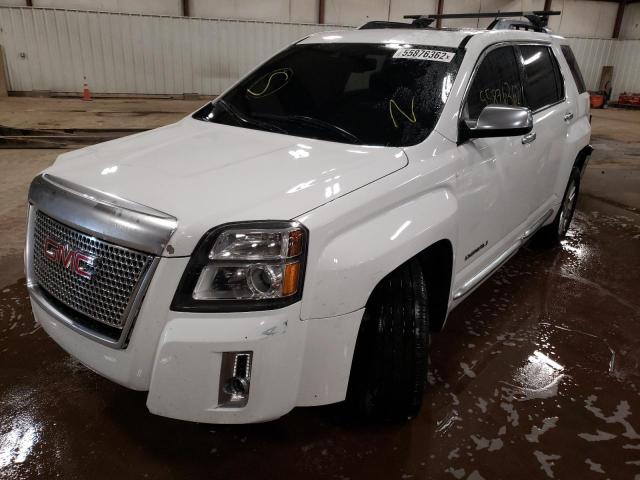 2GKFLUE35F6423821 - 2015 GMC TERRAIN DENALI WHITE photo 2