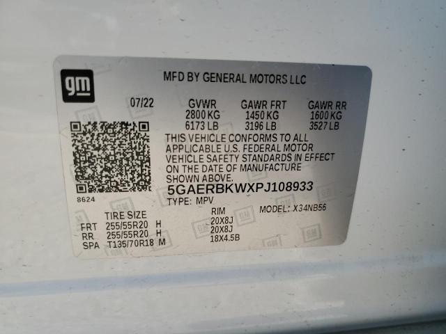 5GAERBKWXPJ108933 - 2023 BUICK ENCLAVE ESSENCE 白色 照片 13