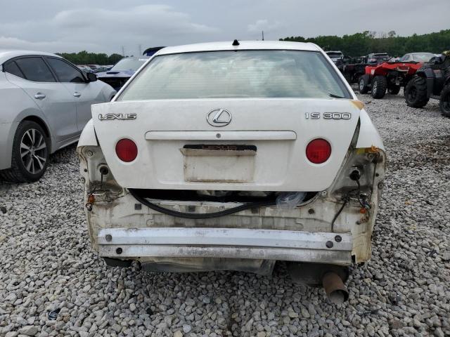 JTHBD182110032576 - 2001 LEXUS IS 300 WHITE photo 6