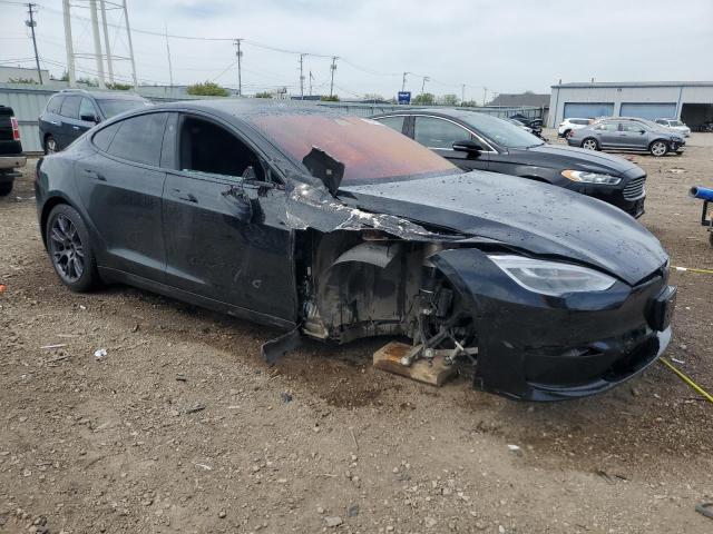 5YJSA1E6XMF456295 - 2021 TESLA MODEL S 黑色 照片 4