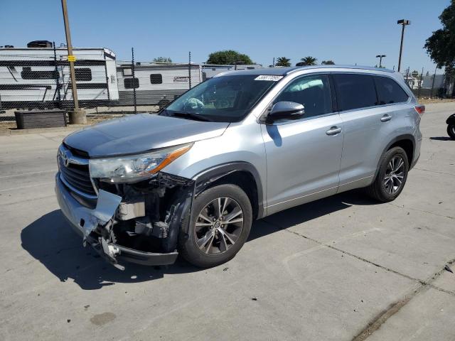 5TDKKRFH4GS164749 - 2016 TOYOTA HIGHLANDER XLE GRAY photo 1