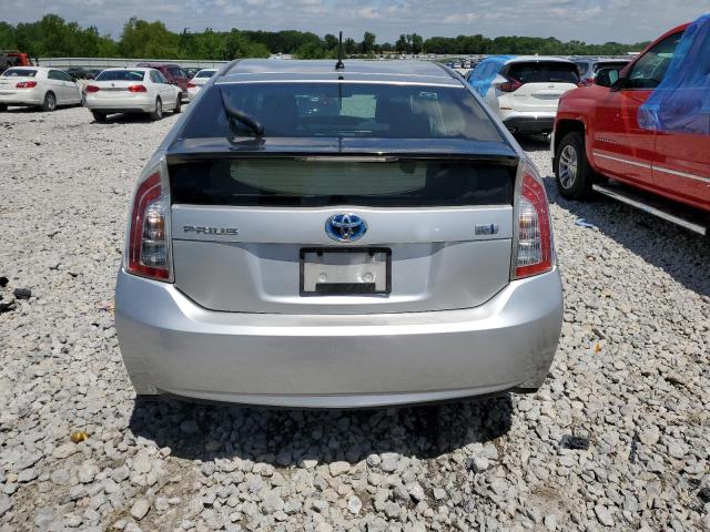 JTDKN3DU5C1509363 - 2012 TOYOTA PRIUS SILVER photo 6