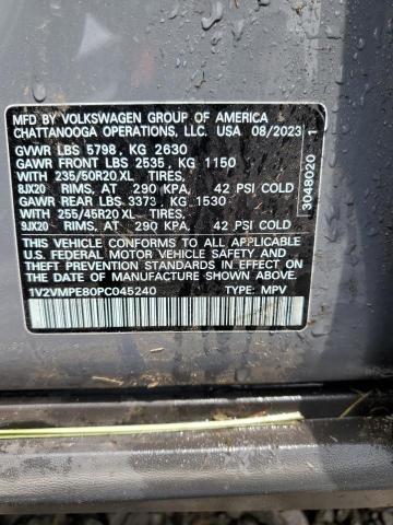 1V2VMPE80PC045240 - 2023 VOLKSWAGEN ID.4 PRO S 青色 照片 13