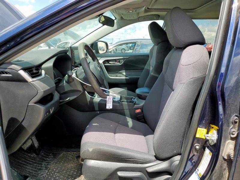 2T3P1RFV1KC024827 - 2019 TOYOTA RAV4 XLE BLUE photo 7