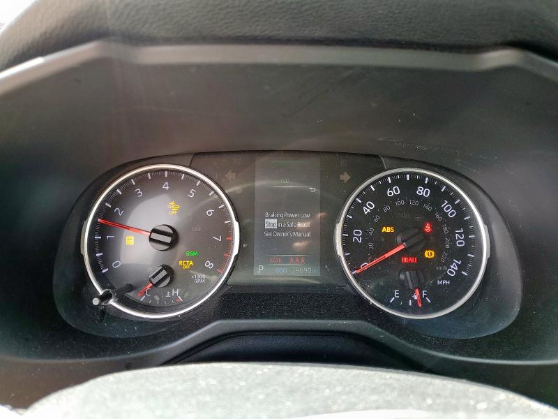 2T3P1RFV1KC024827 - 2019 TOYOTA RAV4 XLE BLUE photo 9