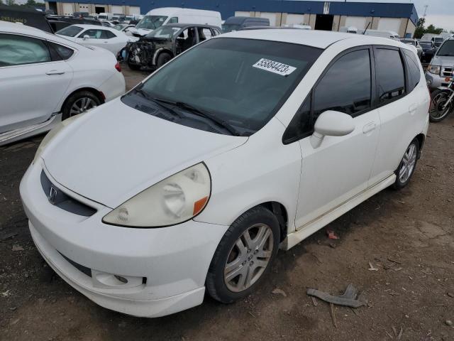 JHMGD38617S052098 - 2007 HONDA FIT S თეთრი ფოტო 1