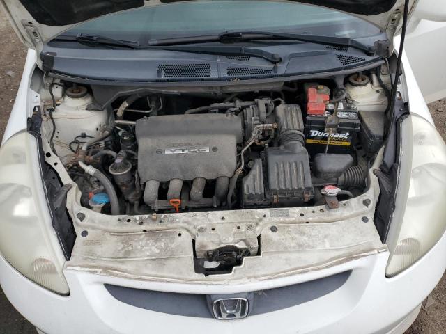 JHMGD38617S052098 - 2007 HONDA FIT S თეთრი ფოტო 11