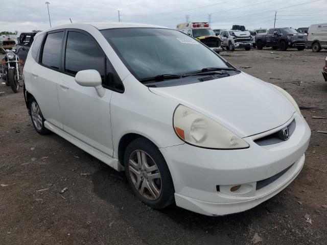 JHMGD38617S052098 - 2007 HONDA FIT S თეთრი ფოტო 4