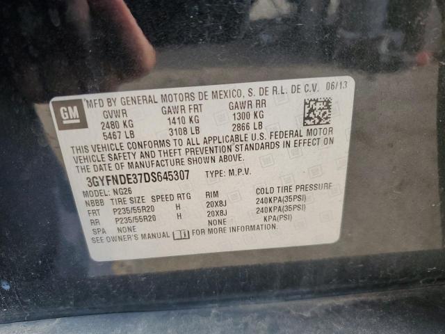 3GYFNDE37DS645307 - 2013 CADILLAC SRX PERFORMANCE COLLECTION Қара фото 12