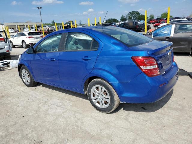 1G1JB5SH1H4122720 - 2017 CHEVROLET SONIC LS BLUE photo 2