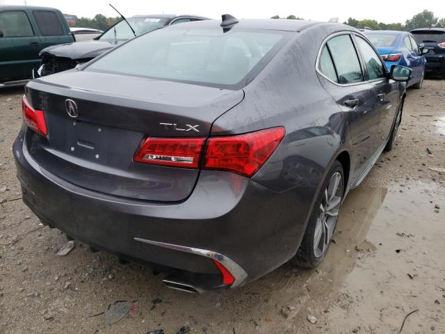 19UUB2F41LA000221 - 2020 ACURA TLX TECHNOLOGY ნაცრისფერი ფოტო 4