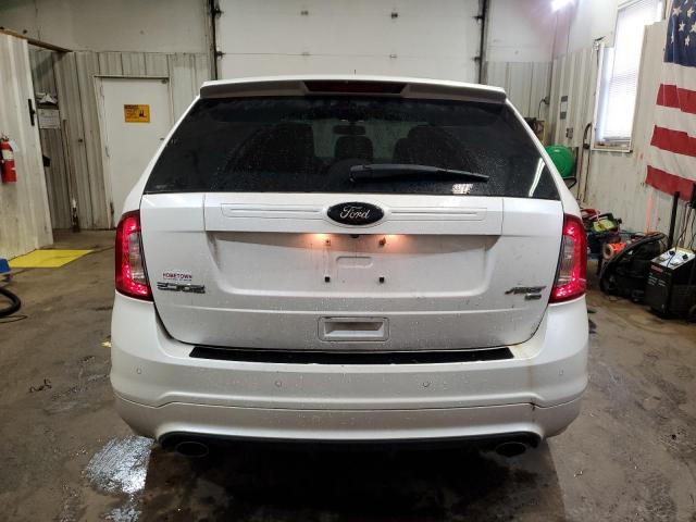 2FMDK4AK5BBB36687 - 2011 FORD EDGE SPORT WHITE photo 6