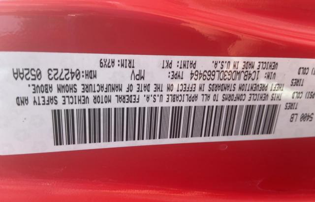 1C4BJWDG3DL669464 - 2013 JEEP WRANGLER U SPORT Rot Foto 10