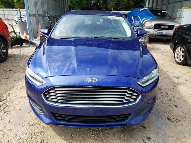 3FA6P0HD5GR275571 - 2016 FORD FUSION SE BLUE photo 5