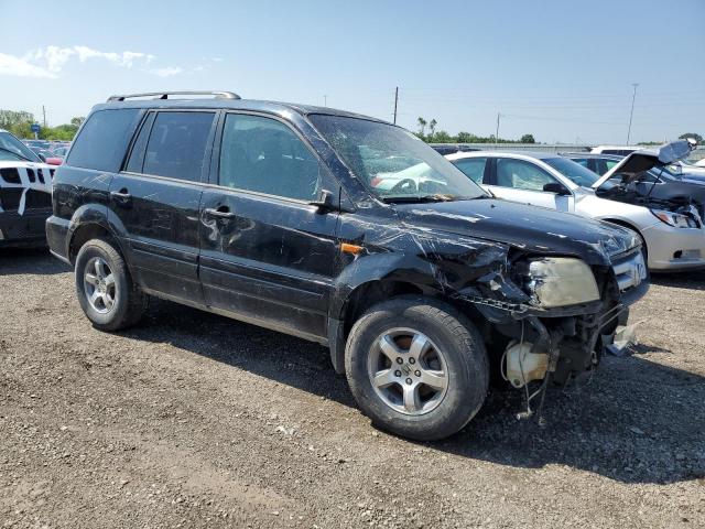 2HKYF18547H511036 - 2007 HONDA PILOT EXL BLACK photo 4