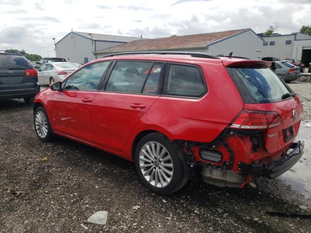 3VW217AU9KM507718 - 2019 VOLKSWAGEN GOLF SPRTW S RED photo 2