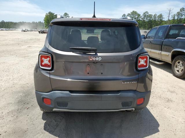 ZACCJADT9GPD66872 - 2016 JEEP RENEGADE LIMITED GRAY photo 6