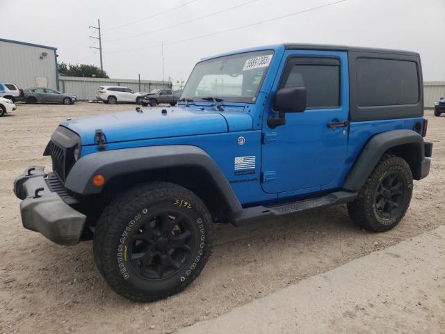 1C4AJWAG0GL187703 - 2016 JEEP WRANGLER SPORT BLUE photo 1