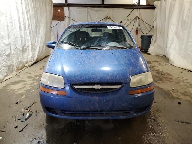 KL1TD52625B438716 - 2005 CHEVROLET AVEO BASE Mavi foto 5