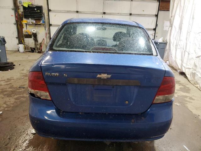 KL1TD52625B438716 - 2005 CHEVROLET AVEO BASE Mavi foto 6