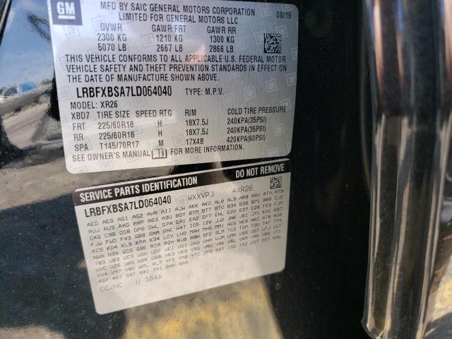 LRBFXBSA7LD064040 - 2020 BUICK ENVISION PREFERRED BLACK photo 14