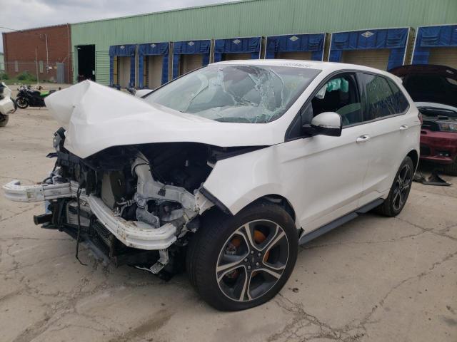 2FMPK4AP2KBB25087 - 2019 FORD EDGE ST WHITE photo 2