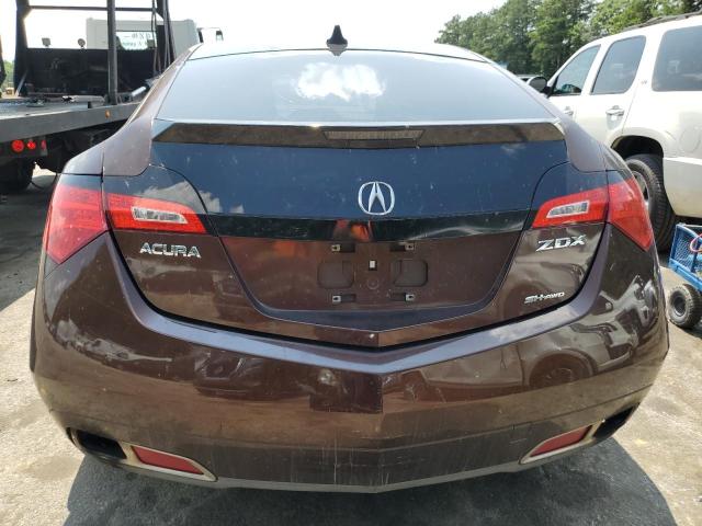 2HNYB1H42AH502610 - 2010 ACURA ZDX TECHNOLOGY BROWN photo 6