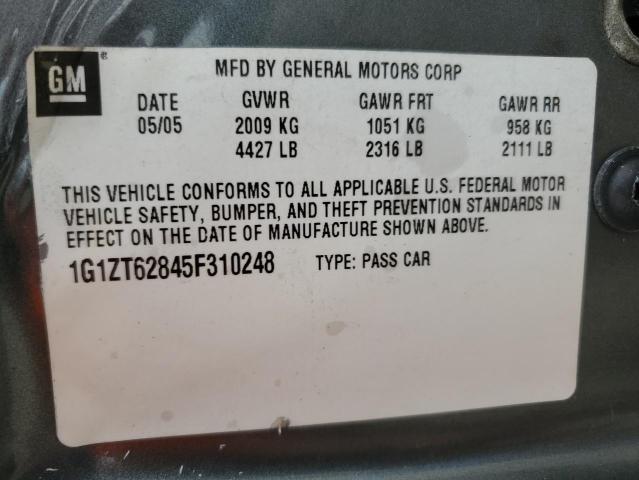 1G1ZT62845F310248 - 2005 CHEVROLET MALIBU MAXX LS GRAY photo 12