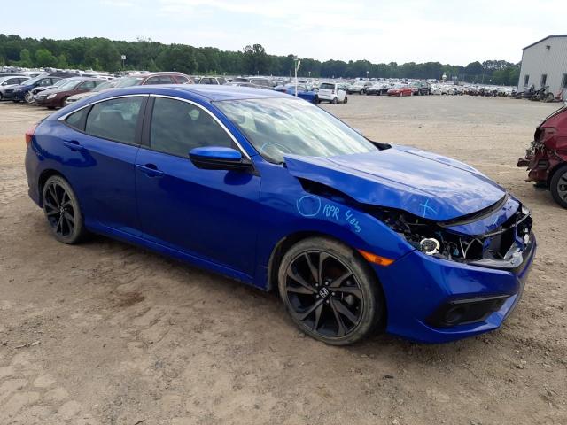 2HGFC2F85MH535287 - 2021 HONDA CIVIC SPORT 蓝色 照片 4