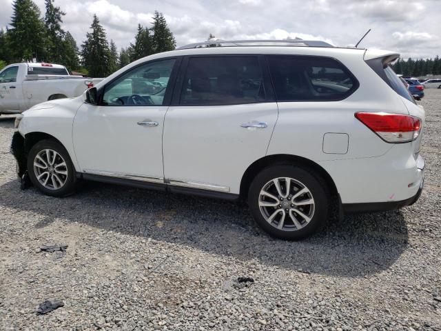 5N1AR2MM7EC681133 - 2014 NISSAN PATHFINDER S WHITE photo 2