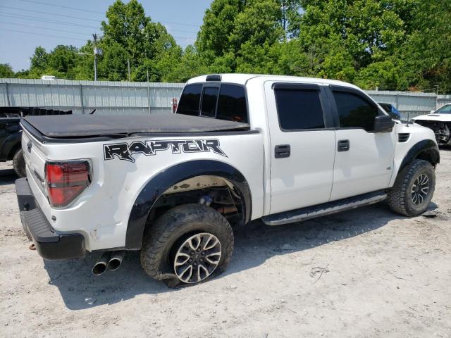 1FTFW1R61BFC40387 - 2011 FORD F150 SVT RAPTOR WHITE photo 3