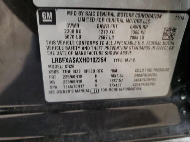 LRBFXASAXHD102264 - 2017 BUICK ENVISION PREFERRED Qara foto 12