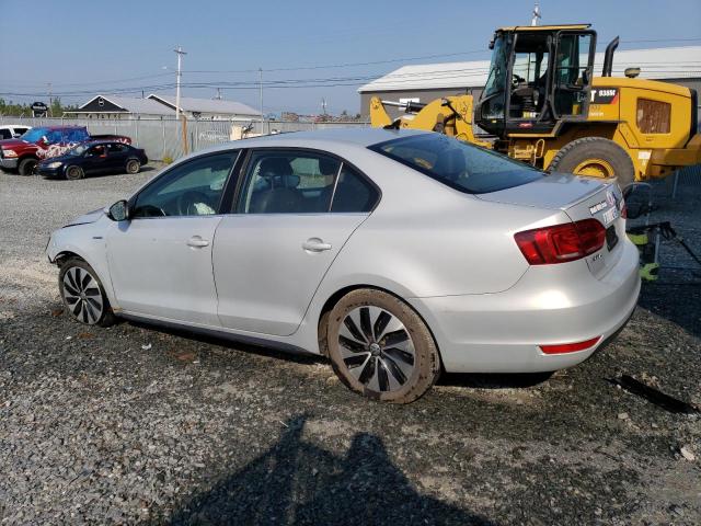 3VW637AJ2DM275631 - 2013 VOLKSWAGEN JETTA HYBRID SILVER photo 2