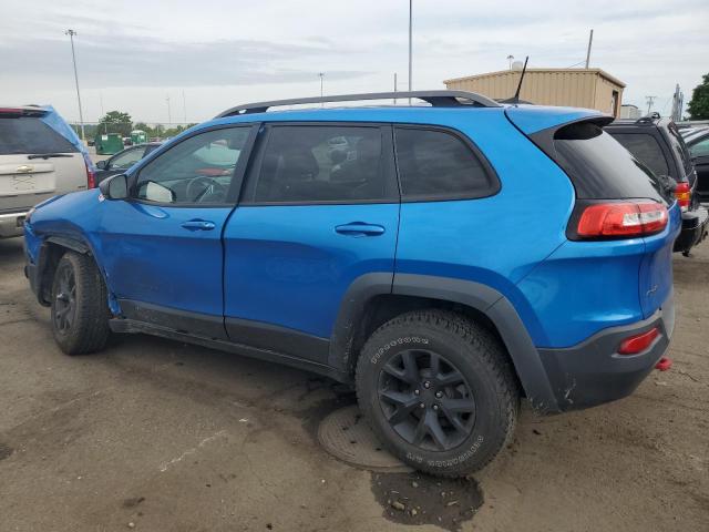 1C4PJMBS1HW615621 - 2017 JEEP CHEROKEE TRAILHAWK BLUE photo 2