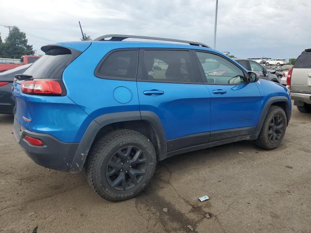 1C4PJMBS1HW615621 - 2017 JEEP CHEROKEE TRAILHAWK BLUE photo 3