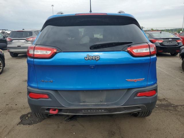 1C4PJMBS1HW615621 - 2017 JEEP CHEROKEE TRAILHAWK BLUE photo 6