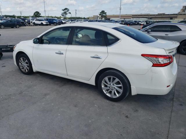 3N1AB7AP9FY237879 - 2015 NISSAN SENTRA S WHITE photo 2