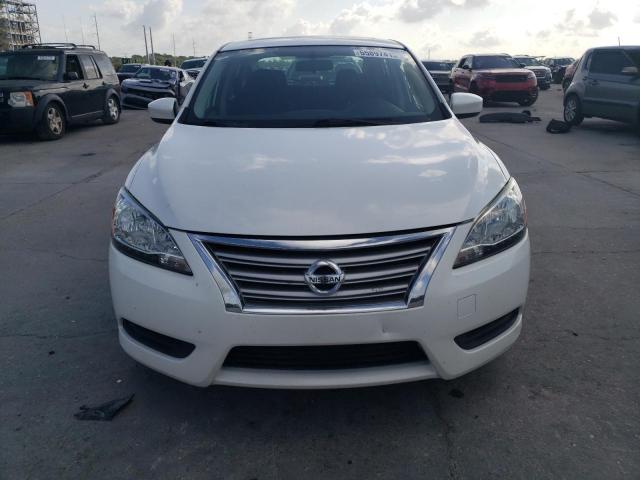 3N1AB7AP9FY237879 - 2015 NISSAN SENTRA S WHITE photo 5