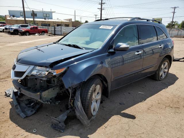 2HNYD2H63AH512970 - 2010 ACURA MDX TECHNOLOGY BLUE photo 1