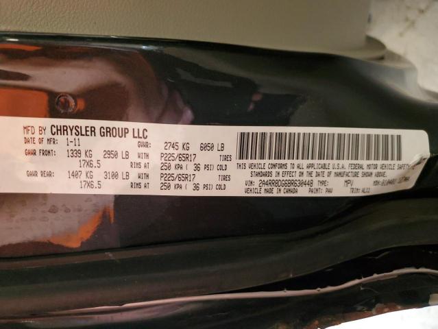 2A4RR8DG6BR630448 - 2011 CHRYSLER TOWN & COU TOURING L BLACK photo 14