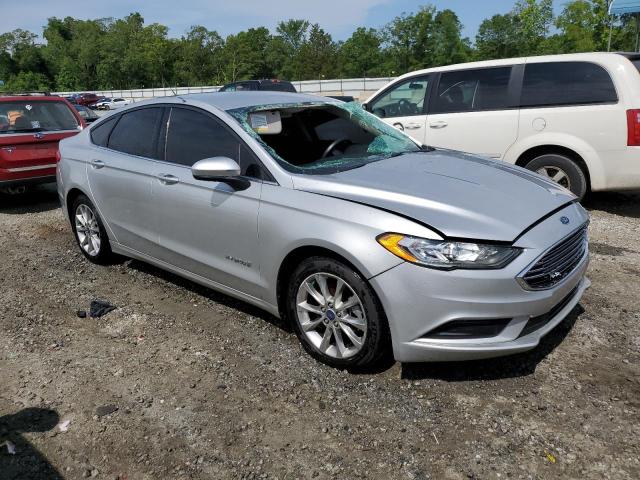 3FA6P0LU8HR381540 - 2017 FORD FUSION SE HYBRID SILVER photo 4