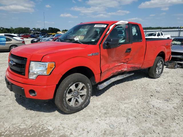 1FTFX1EF0DKD73025 - 2013 FORD F-150 SUPER CAB RED photo 1