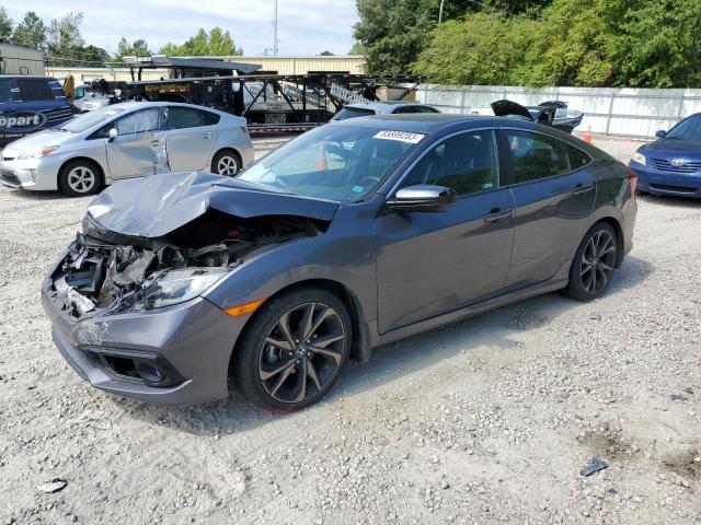 2HGFC2F88KH591592 - 2019 HONDA CIVIC SPORT 灰色 照片 1